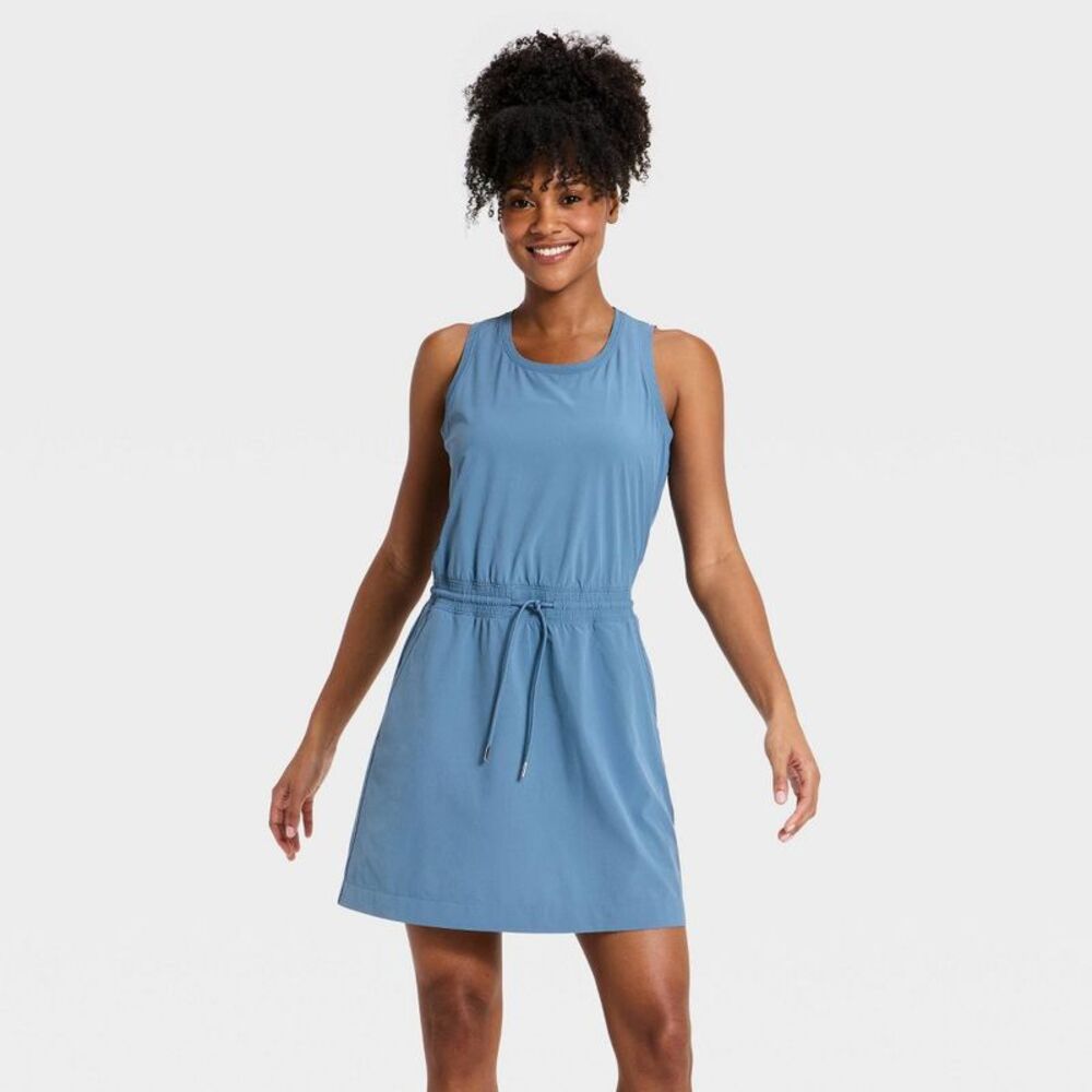 Open Box - All In Motion - Women's Active Light Travel Dress - All Blue